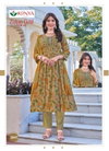 Zirkan Gold Vol 2 By Kanya Vertican Kurti With Bottom Dupatta Wholesale Market In India